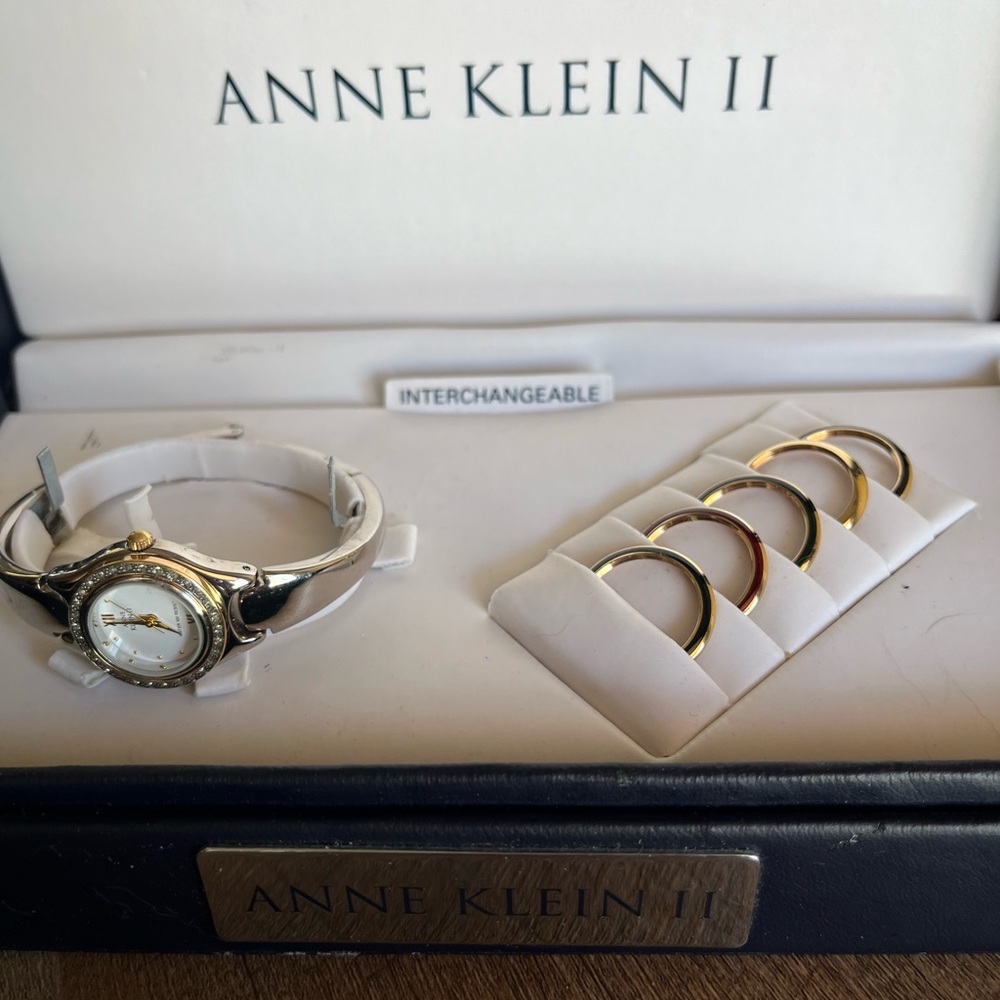 Anne Klein watch with interchangeable pieces